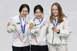 韩国在2026年冬奥会短道速滑项目最后一天摘得1金2银