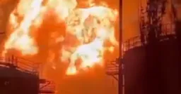 Беспилотники, вероятно, ударили по нефтебазе в оккупированном Луганске