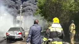 Пожар на морском терминале в Туапсе удалось потушить