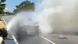 開到一半爆炸起火！嘉義火燒車意外 死者身分曝