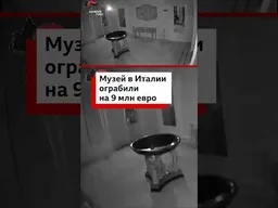 Кадры с камер видеонаблюдения зафиксировали момент кражи произведений искусства на 9 млн евро