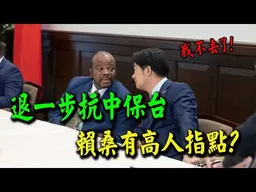 果然敗事有餘! 賴桑不去非洲背後高人指點? 借力使力"卡"了鄭麗文!