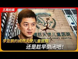 李亚鹏的嫣然天使儿童医院，还是趁早倒闭吧！｜唇腭裂｜周筱赟｜伊美尔｜费效比｜嫣然天使基金｜微笑列车｜王局拍案 20260120