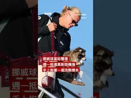 球星哈蘭德返抵挪威手抱「浣熊」成焦點－ BBC News 中文 #挪威  #世界盃