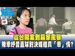 從台開案到扁家風暴　陳幸妤昔直球對決媒體驚句真「幸」情？#少康戰情室 20260814-3 #吳崢 #周榆修 #尹乃菁 #林郁方 #凌濤