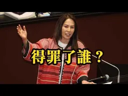 高金素梅被搜索約談！美國、民進黨，高金素梅得罪了誰？跟黨做對，要有心理準備。