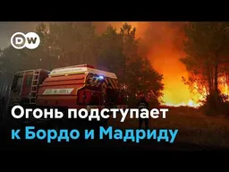Лесные пожары во Франции и Испании: стихию не удается взять под контроль