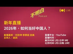 新年直播丨2026年，如何当好中国人？| 徒步的骑手 丨刘宗坤丨世界苦茶  | 李厚辰  | 润 | 民主 | 自由派 | 反贼  | 同温层  | 身份认同  |
