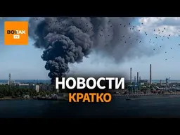 Массированная атака дронов на юг России: под ударом НПЗ и танкеры теневого флота / Вот Так. Кратко