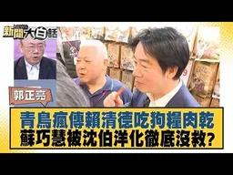 青鳥瘋傳賴清德吃狗糧肉乾 蘇巧慧被沈伯洋化徹底沒救？【#新聞大白話】#郭正亮 #陳揮文 #侯漢廷