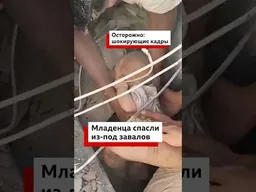 Двухмесячного младенца достали из-под завалов в Колумбии. Мальчика укрывал своим телом отец