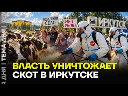 Незаконный забой скота в Иркутской области. Местные жители протестуют