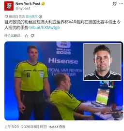 疑似宣扬白人至上主义 世界杯裁判的手势惹争议