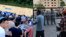 #广东 陶瓷厂爆发抗议  #欠薪 半年宣布停工