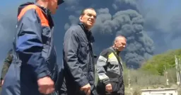 В Славянске-на-Кубани площадь пожара на НПЗ сократилась вдвое