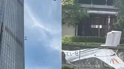 北京“中国尊”疑遭小飞机撞击 事发周边警力部署加强