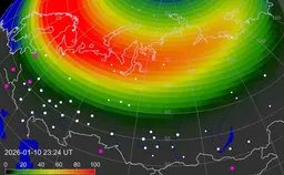 В России возобновились интенсивные полярные сияния