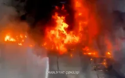В пригороде Баку вспыхнул пожар на складе