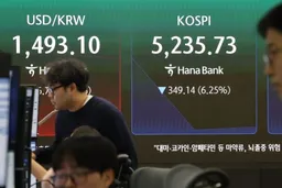 韩综指收盘重挫6% 盘中触发熔断机制