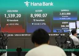 韩国综指暴跌近10% 降至8203点