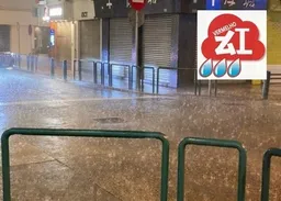 氣象局 ： 紅色暴雨及雷暴警告同時生效