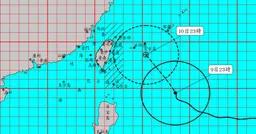 快訊／巴威颱風減弱為「中度颱風」 加速北轉前進！
