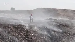 В Уральске из-за пожара на мусорном полигоне ввели режим ЧС