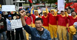 习近平会晤特朗普 华盛顿街头抗议与欢迎人群同时集结