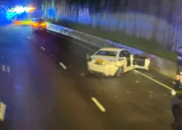 屯門公路避黑影扭軚　私家車撞壆自炒