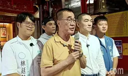 李四川和蔣萬安同框、再與謝國樑合體 藍拋聯合治理願景爭取選民支持