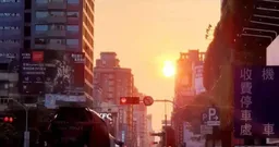 台中懸日倒數！這地連3天「夕陽落街心」最佳觀賞時間曝