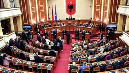 В албанском парламенте подрались депутаты власти и оппозиции из-за протестов студентов