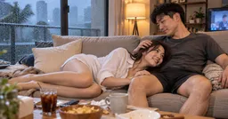 人妻颱風假狂玩「拔香菇」！老公癱沙發求饒：已經枯萎了