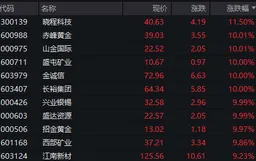 两大板块涨停潮，1分钟暴拉27%，920305“蹦极”