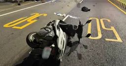 八里重大車禍！騎士撞違規左轉車彈飛 1死1骨折