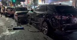 桃園嚴重連環車禍！疑駕駛打瞌睡 至少釀5傷