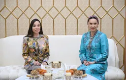 Лейла Алиева прилетела с визитом в Туркменистан, ее встречала Огулджахан Атабаева